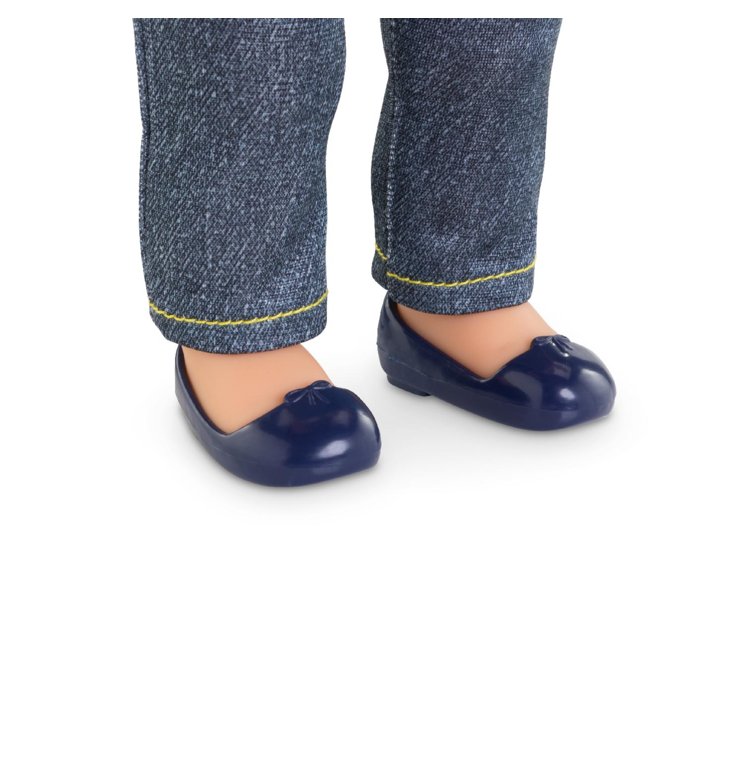 Ballerines Bleu Marine pour poupée ma Corolle