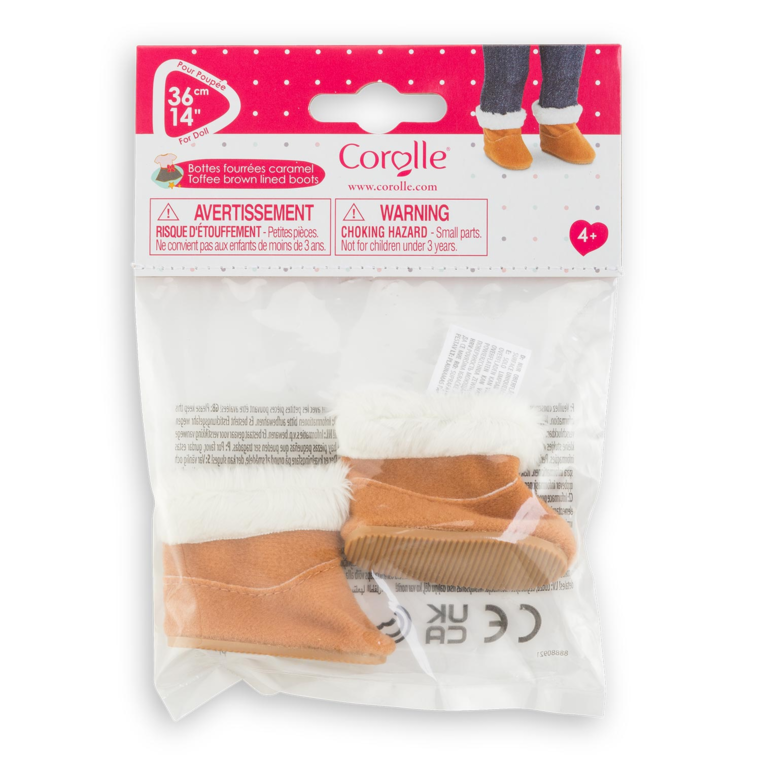 Bottes Fourrés Caramel pour poupée ma Corolle