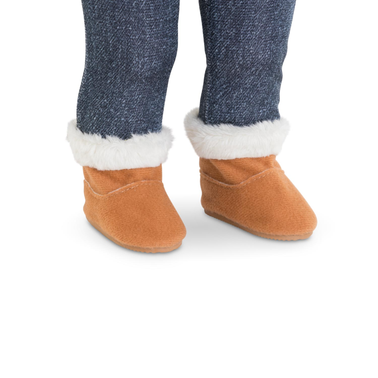Bottes Fourrés Caramel pour poupée ma Corolle
