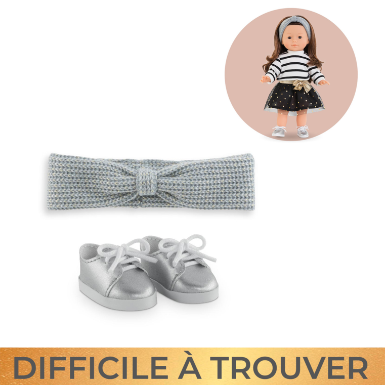 Bandeau et Chaussures Petit Paris pour poupée ma Corolle
