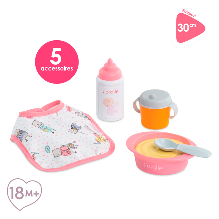 Coffret Repas pour poupon 30 cm