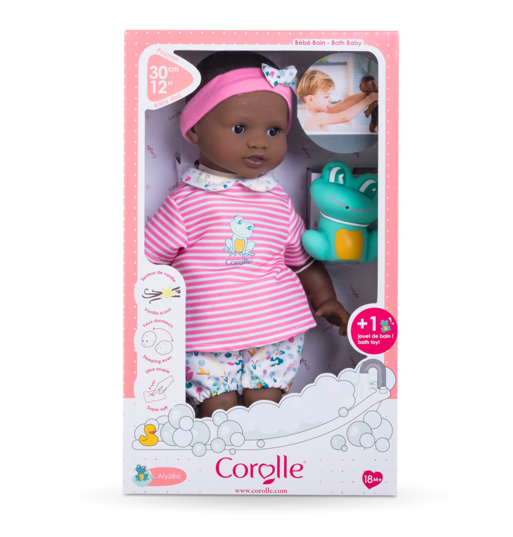 Poupon Bébé Bain Alyzée - Grenouille