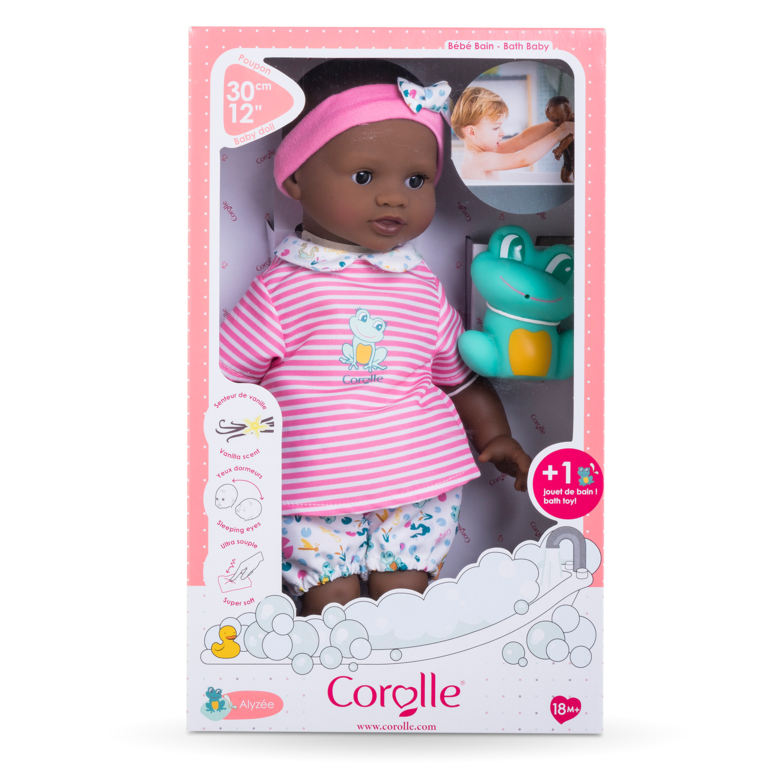 Poupon Bébé Bain Alyzée - Grenouille