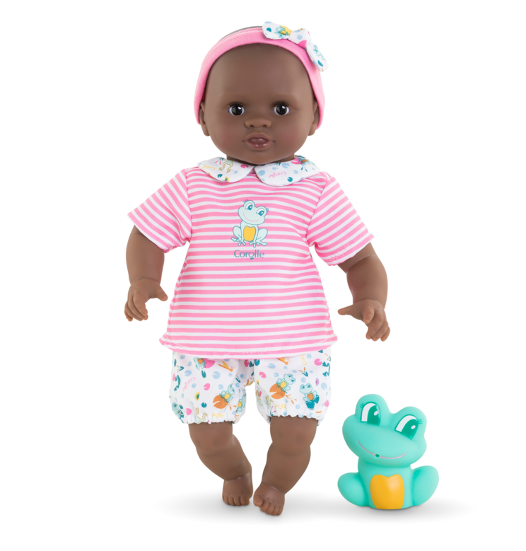 Poupon Bébé Bain Alyzée - Grenouille