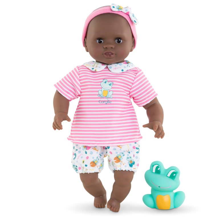 Poupon Bébé Bain Alyzée - Grenouille