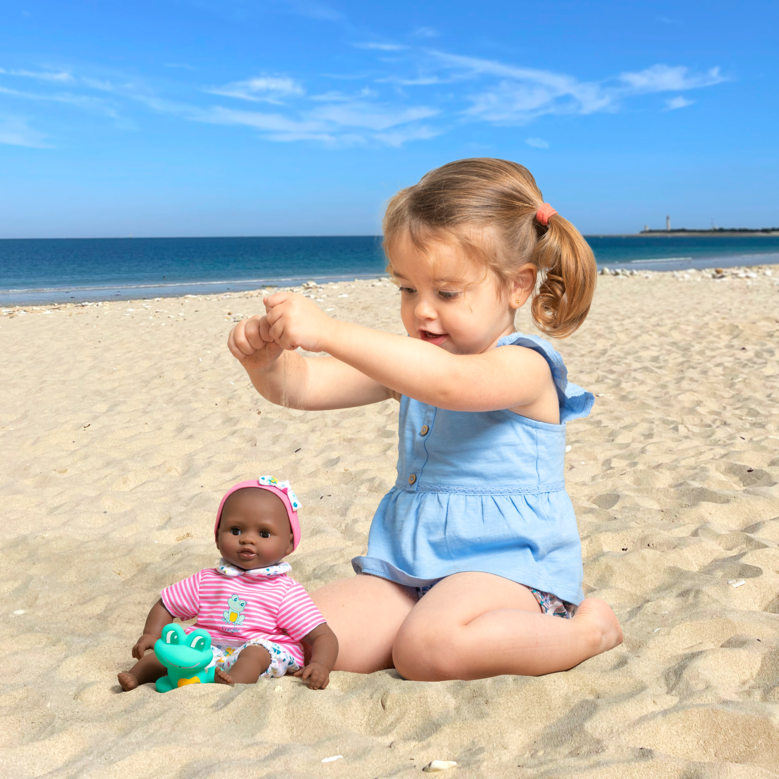 Poupon Bébé Bain Alyzée - Grenouille