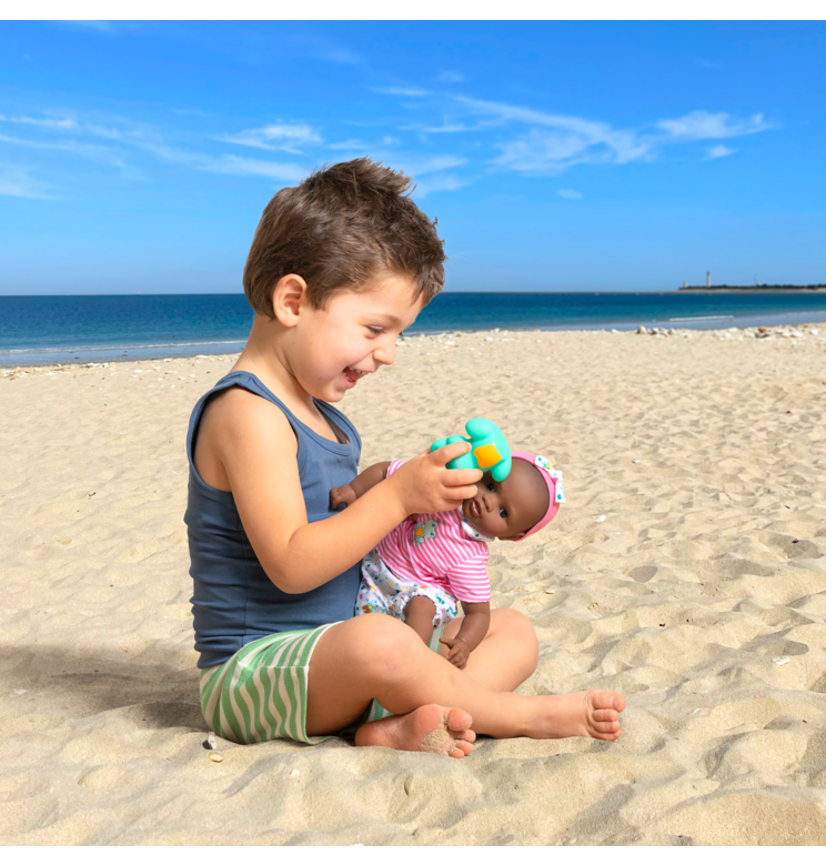 Poupon Bébé Bain Alyzée - Grenouille