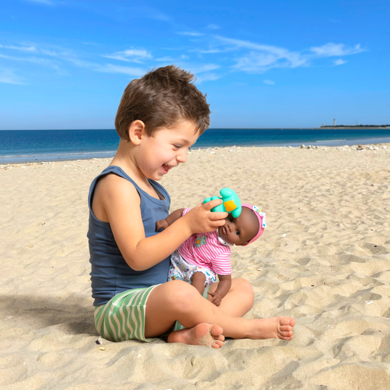 Poupon Bébé Bain Alyzée - Grenouille
