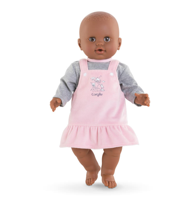 Robe et T-shirt Bords de Loire pour poupon 36 cm