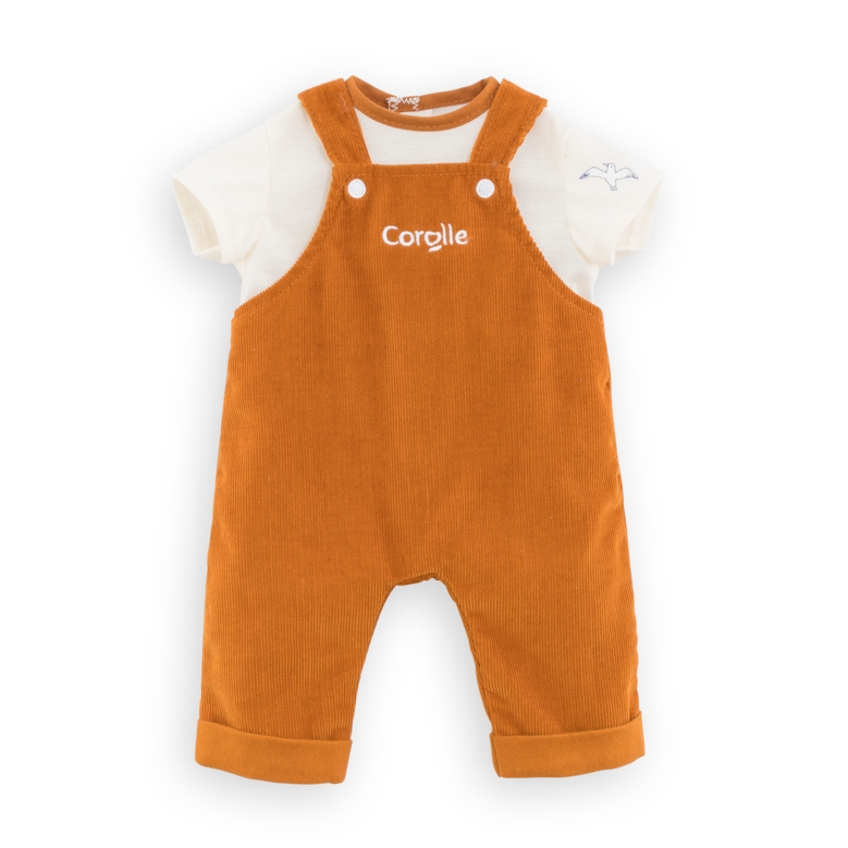 Salopette 2 en1 Bords de Loire pour poupon 36 cm