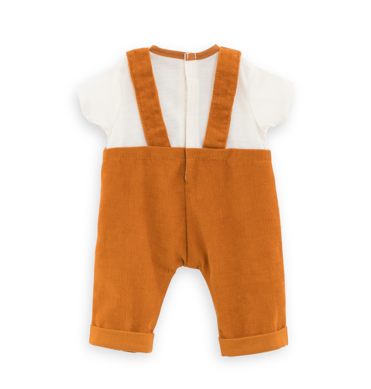 Salopette 2 en1 Bords de Loire pour poupon 36 cm