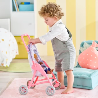 Poussette Florale pour poupon 30 cm