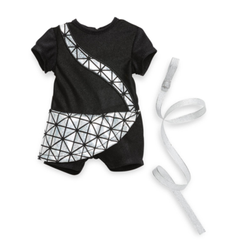 Tenue de patineuse & ruban pour poupée ma Corolle