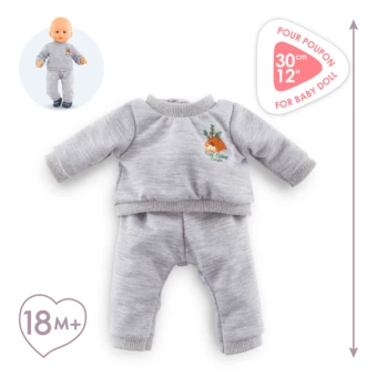 Jogging Gris Petit Explorateur pour poupon 30 cm