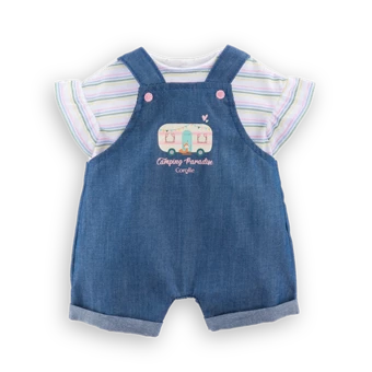 Combishort & T-Shirt Petit Explorateur pour poupon 30 cm