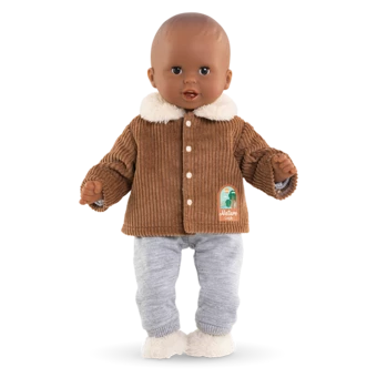 Veste Velours Petit Explorateur  pour poupon 30 cm