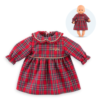 Robe Corolle en Fêtes pour poupon 30 cm