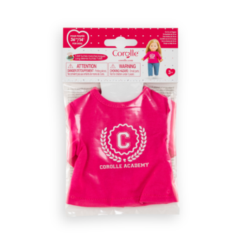 T-Shirt Fuchsia Corolle Academy pour poupée ma Corolle