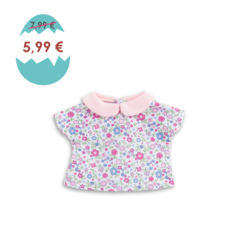 T-Shirt Fleuri pour poupée ma Corolle