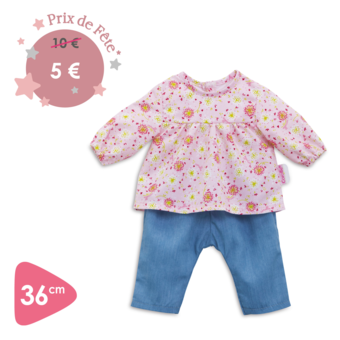 Blouse & Pantalon pour poupon 36 cm