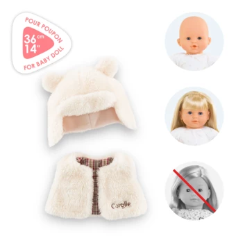 Ensemble Hiver Petit Explorateur pour poupon 36 cm