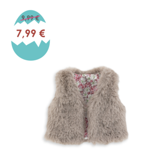 Veste Fausse Fourrure Sans Manche pour poupée ma Corolle