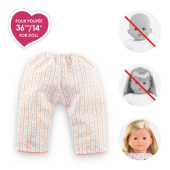 Pantalon Large Tulipes pour poupée ma Corolle