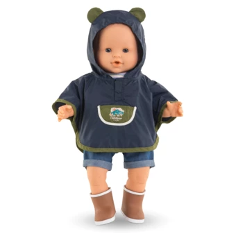Poncho De Pluie Petit Explorateur pour poupon 36 cm
