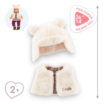 Ensemble Hiver Petit Explorateur pour poupon 36 cm