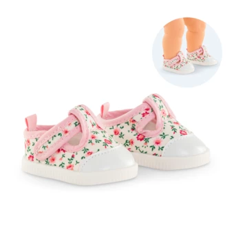 Baskets Rose Grenadine pour poupon 36 cm