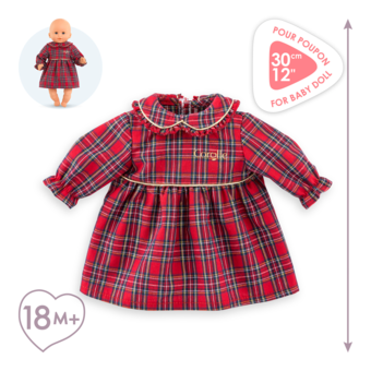 Robe Corolle en Fêtes pour poupon 30 cm