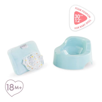 Pot & Lingette Étoiles pour poupon 30 et 36 cm