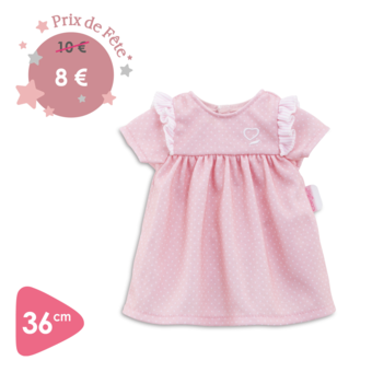 Robe Dragée pour poupon 36 cm