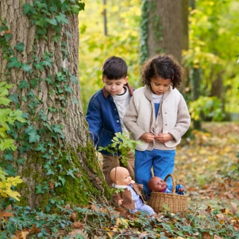 Veste velours Petit Explorateur pour poupon 36 cm