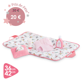Coffret Accessoires à Langer pour poupon 36 à 42 cm