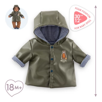 Ciré réversible Petit Explorateur pour poupon 30 cm