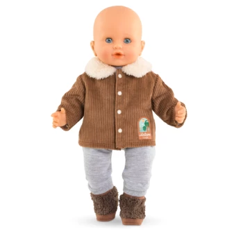 Veste velours Petit Explorateur pour poupon 36 cm