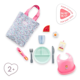 Grand Coffret Repas pour poupon 36 et 42 cm