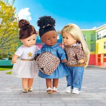 Ballerines dorées pour poupée ma Corolle