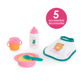 Bébé Calin Manon et Petit Coffret Repas