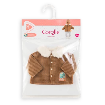 Veste Velours Petit Explorateur  pour poupon 30 cm