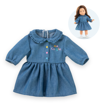 Robe Denim Manches Longues pour poupée ma Corolle