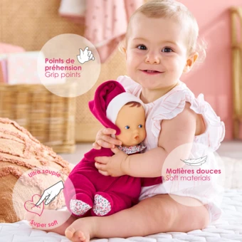 Doudou Babipouce Rose Grenadine