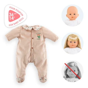 Pyjama Forêt Enchantée pour poupon 36 cm