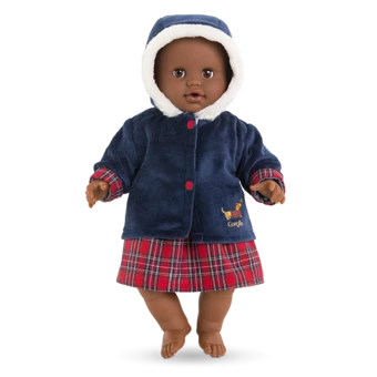 Manteau Corolle en Fêtes sur poupon 36 cm
