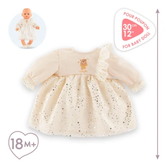 Robe Forêt Enchantée pour poupon 30 cm