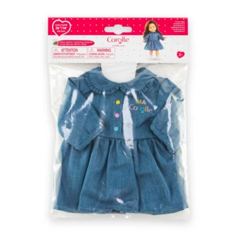 Look Robe Denim & Baskets pour poupée ma Corolle