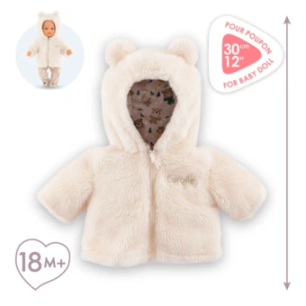 Manteau Forêt Enchantée pour poupon 30 cm