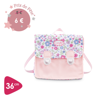 Cartable Fleurs de Corolle pour poupée ma Corolle