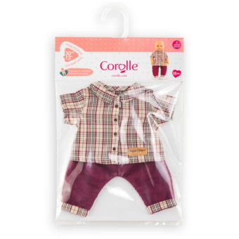 Chemise à Carreaux & Pantalon Petit Explorateur pour poupon 30 cm